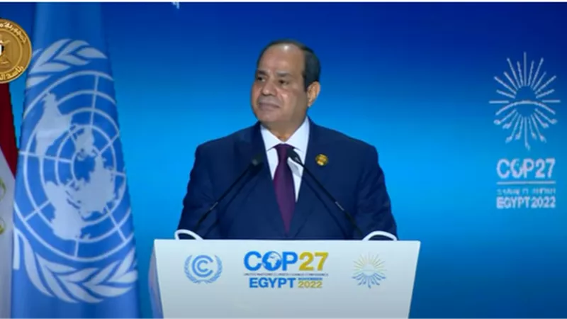 الرئيس السيسي يفتتح فاعليات مؤتمر المناخ  cop27