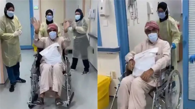 بعد 30 يومًا على جهاز تنفس.. شاهد لحظة تعافي مريض بكورونا