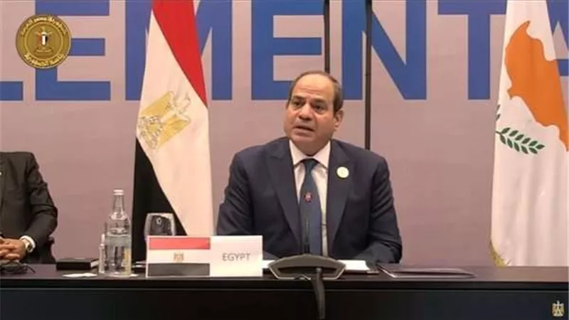 الرئيس السيسي: نصيب الدول النامية من مشروع الهيدروجين الاخضر قليل للغاية