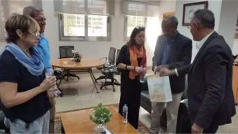 المتحف القومى للحضارة المصرية بالفسطاط يستقبل الممثلة العالمية ستيفانى بورز وأسرتها