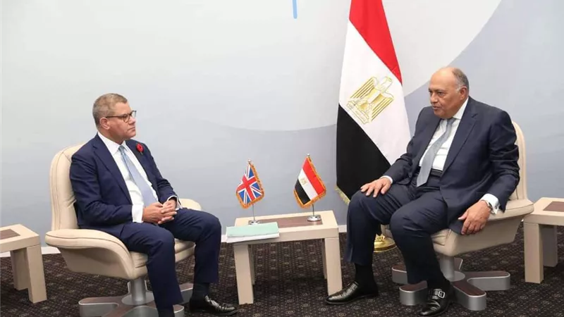 وزير الخارجية رئيس مؤتمر COP27 يستقبل 