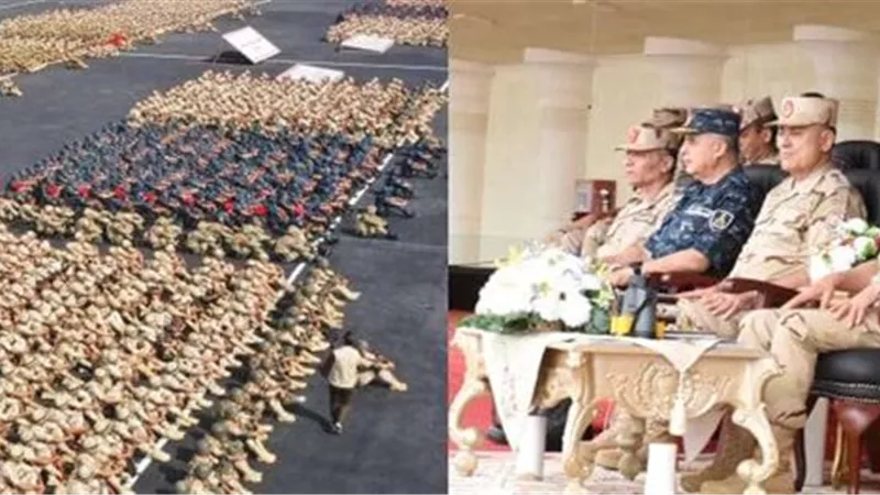 الفريق أول محمد زكى يلتقي عدداً من رجال القوات المسلحة