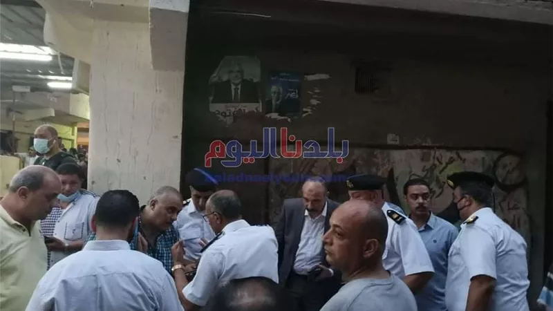 وصول مدير أمن الغربية إلى موقع المنزل المنهار بالمحلة