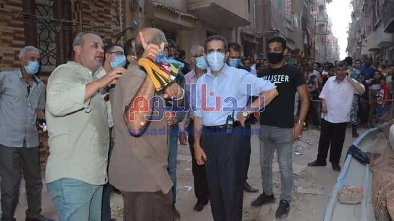 فتح نزل الشباب بقرية المعتمدية لاستقبال أسر المنزل المنهار بالمحلة