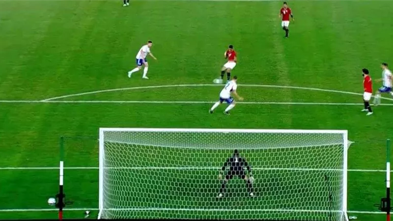 هدف عالمي .. منتخب مصر يتقدم على المنتخب البلجيكي بأقدام مصطفى محمد في الشوط الأول
