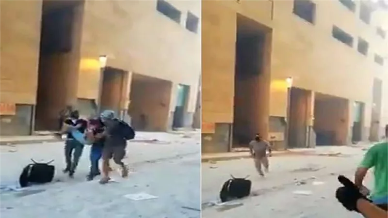 بالفيديو.. حزب الله تطلق النار على اللبنانين المصابين أثناء التظاهرات