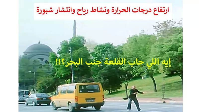 ارتفاع درجات الحرارة ونشاط رياح وانتشار شبورة في حالة الطقس اليوم السبت