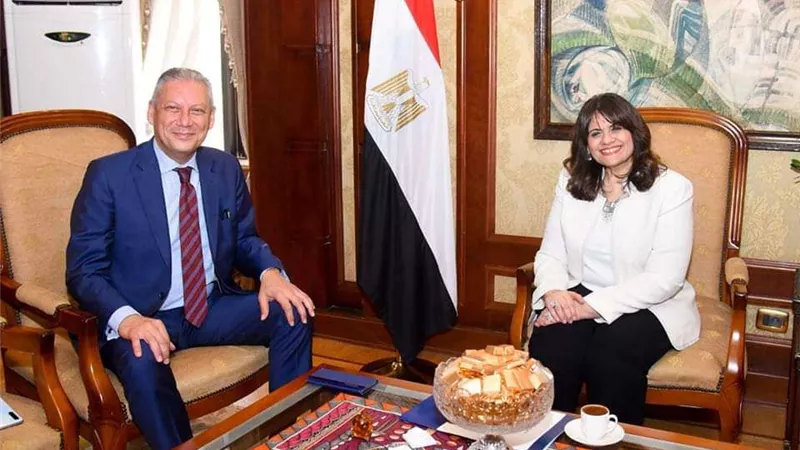 وزيرة الهجرة تشارك في لقاء المجلس المصري البريطاني