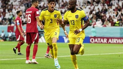 كأس العالم 2022.. الإكوادور يسجل الهدف الأول في شباك منتخب قطر  من ركلة جزاء