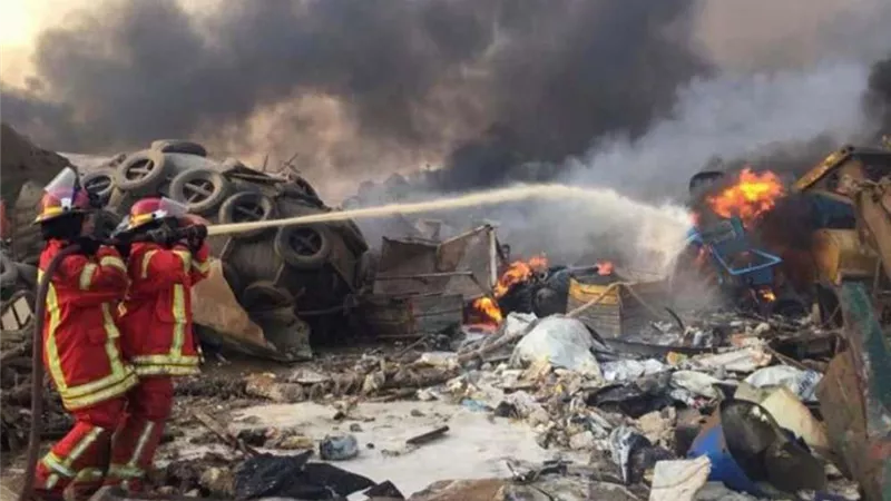 الجيش اللبناني يكشف حقيقة وجود أنفاق تحت موقع انفجار بيروت