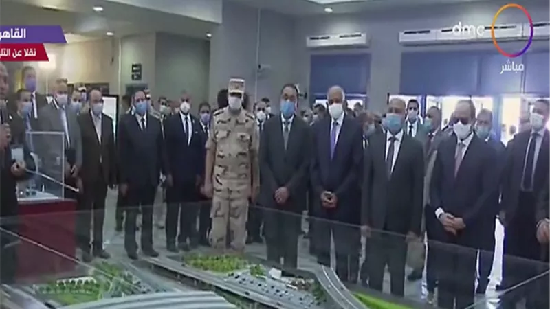 السيسي يفتتح المحطة الرابعة للخط الثالث للمترو ويضع حجر الأساس لمحطة عدلي منصور