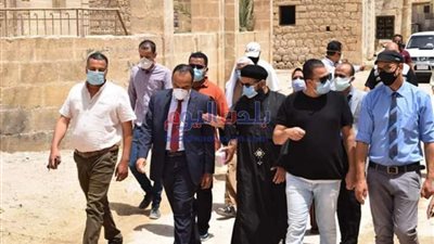 بدء أعمال المرحلة الثانية من تطوير منطقة دير جبل الطير بمركز سمالوط بالمنيا