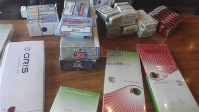ضبط 13890 عبوة سجائر ومعسل مجهولي المصدر خلال 24 ساعة