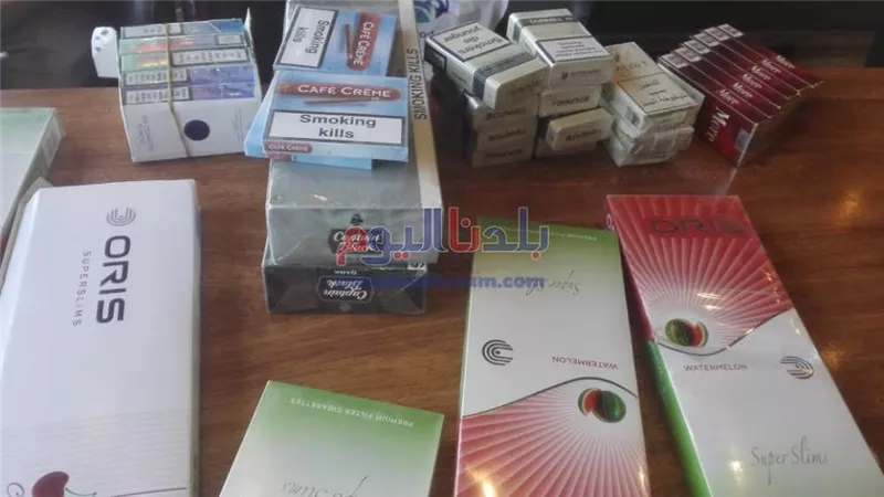 ضبط 45528 عبوة سجائر مجهولة المصدر ومهربة خلال 24 ساعة