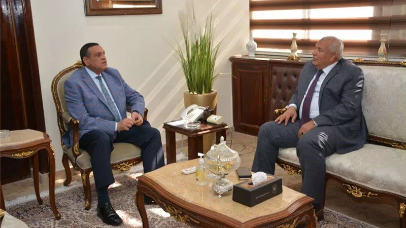وزير التنمية المحلية يتابع مع محافظ الوادي الجديد الموقف التنفيذي لـ 