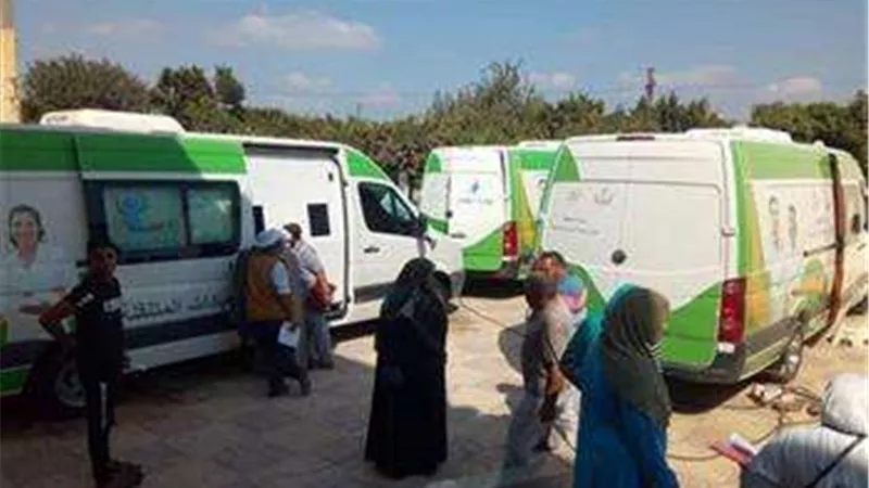 الصحة تطلق 4 قوافل طبية ضمن مبادرة حياة كريمة و العلاج بالمجان