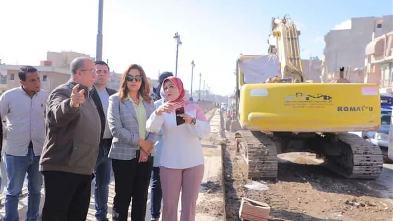 محافظ دمياط تتابع الأعمال النهائية بمشروع إنشاء كوبرى بمدخل مدينة كفر البطيخ