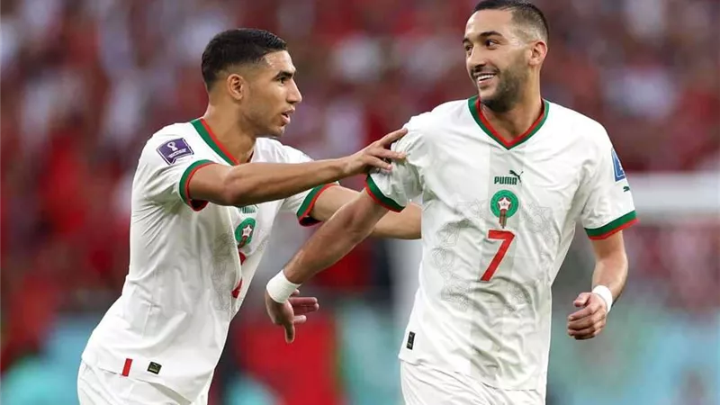 حكيمي و زياش يسجلان رقما تاريخا في المونديال