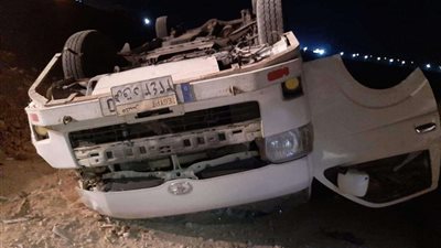 السرعة الزائدة تتسبب في إصابة 10 أشخاص بالمنيا