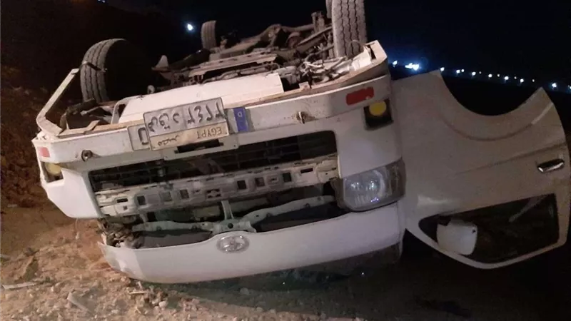السرعة الزائدة تتسبب في إصابة 10 أشخاص بالمنيا