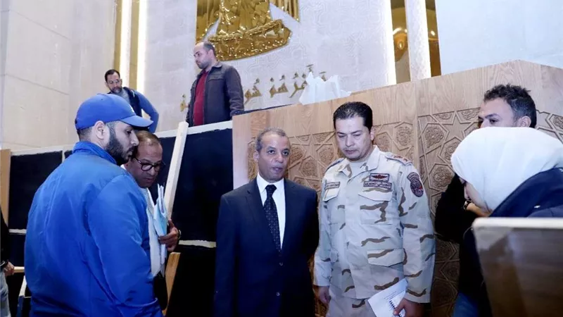 المستشار محمود عتمان يتفقد مقر«الشيوخ» بالعاصمة الإدارية الجديدة|صور