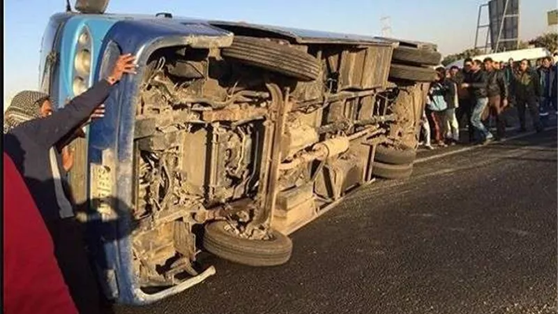 ننشر أسماء المصابين في حادث صحراوي بني سويف