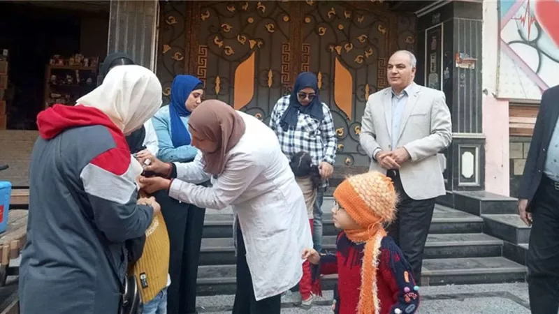 انطلاق الحملة القومية للتطعيم ضد شلل الأطفال بالدقهلية