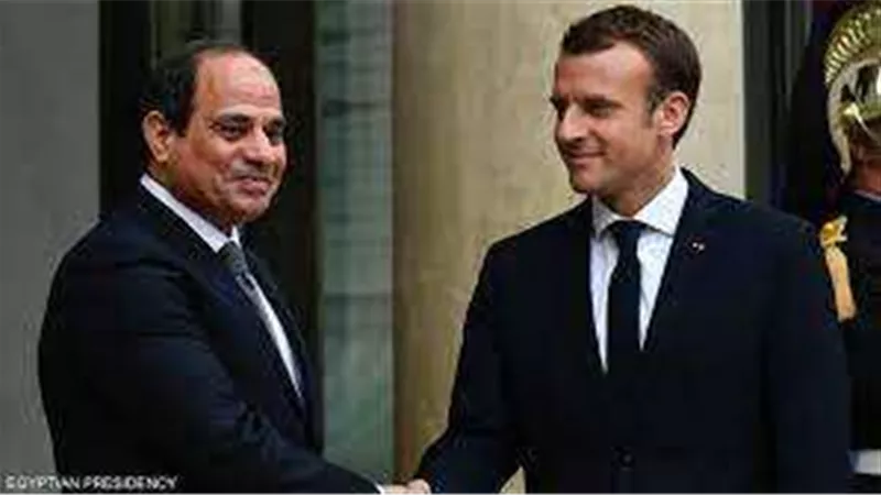 السيسي وماكرون  يؤكدان حرص مصر وفرنسا على التعاون لاستقرار العراق