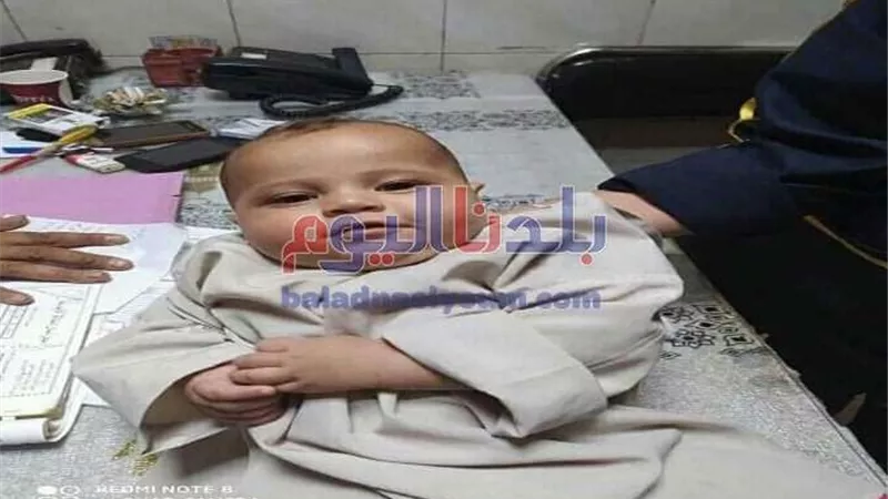 العثور على طفل رضيع ملقى فى الشارع بطنطا