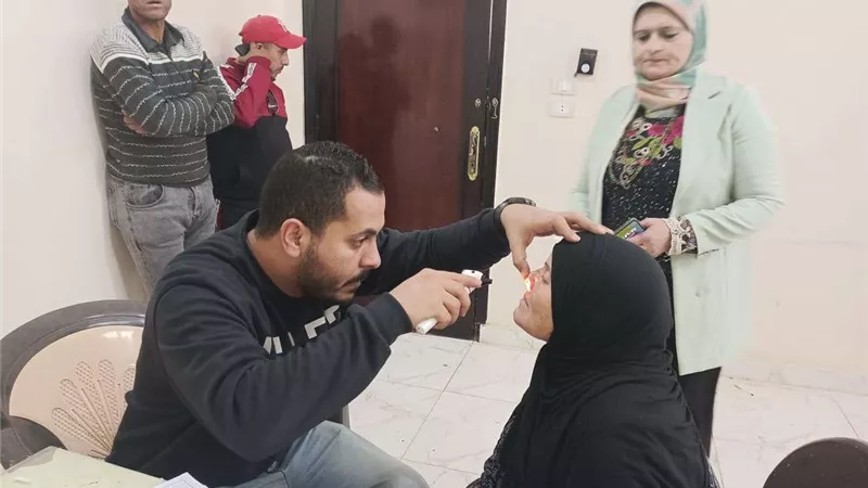 الكشف على 235 حالة بكفر أبشيش فى قافلة لجامعة مدينة السادات