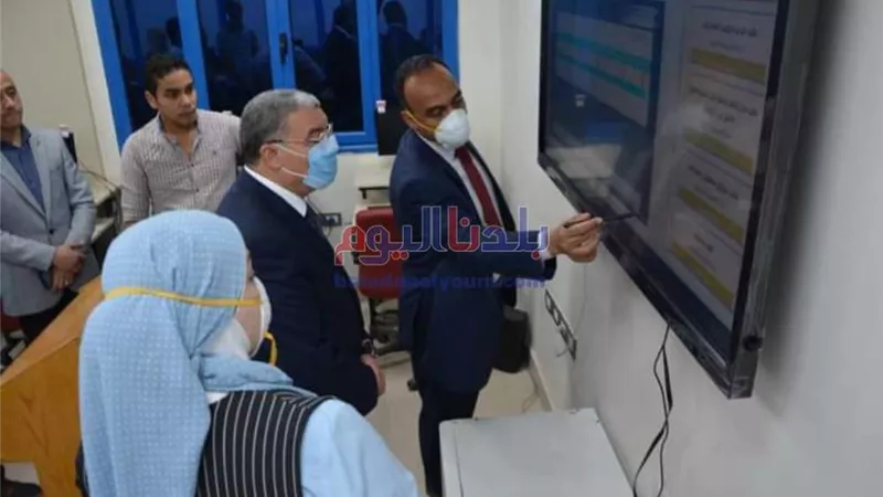 محافظ المنيا يتفقد المعهد الفني الصحي بمركز سمالوط