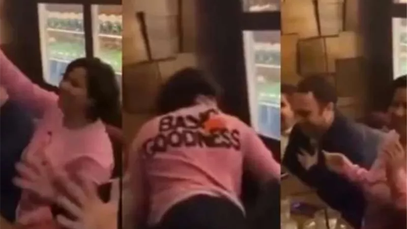 مقطع فيديو مثير لشيرين عبدالوهاب برفقة زوجها في أحد الملاهي الليلية