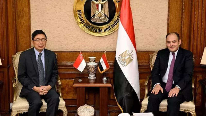 سمير: 120% زيادة في حجم التبادل التجاري بين مصر وسنغافورة خلال عام 2021