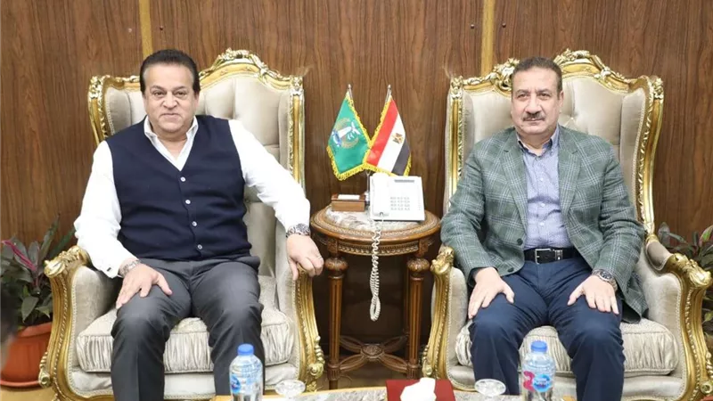 محافظ المنوفية يستقبل وزير الصحة لتفقد المنشآت الصحية ومشروعات 