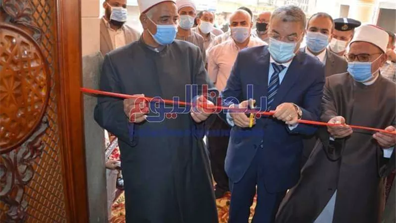 محافظ المنيا يفتتح أعمال تطوير وتجميل مسجد الفولي والمنطقة المحيطة