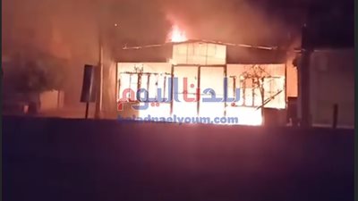 اندلاع حريق بخط أنابيب 
