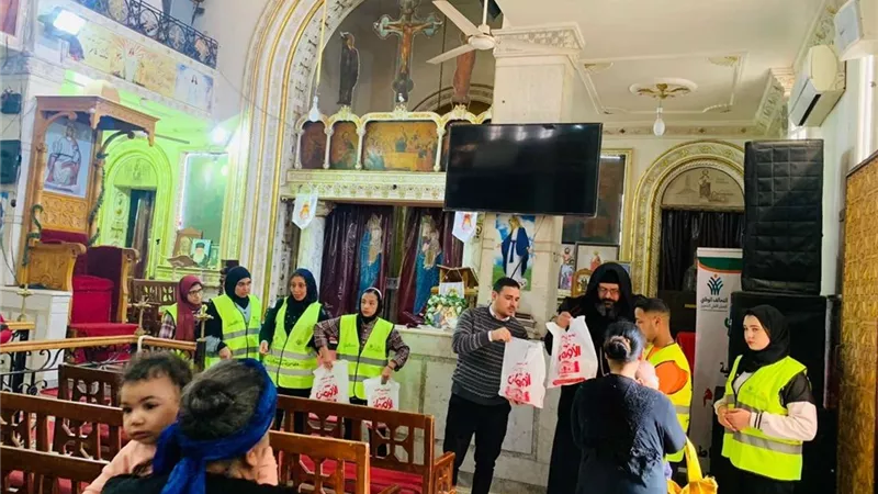 احتفالا بالعام الجديد.. توزيع لحوم مجانا على 500 أسرة من الأقباط بالدقهلية