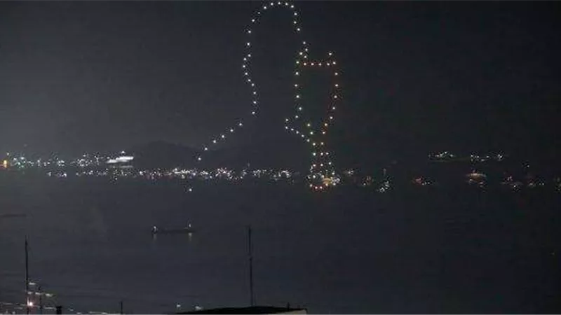 احتفالًا بالعام الجديد.. البرازيل تنظم عرضًا مبهرًا بطائرات الدرون لـ بيليه