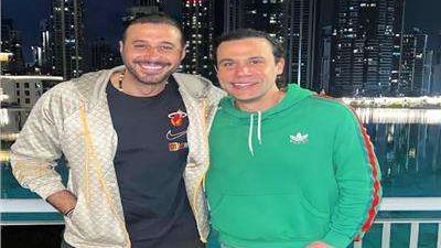 شاهد.. محمد إمام برفقة أحمد السعدني في دبي