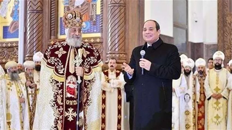 بعد إجراء فحوصات طبية.. الرئيس السيسي يطمئن هاتفيًا على صحة البابا تواضروس