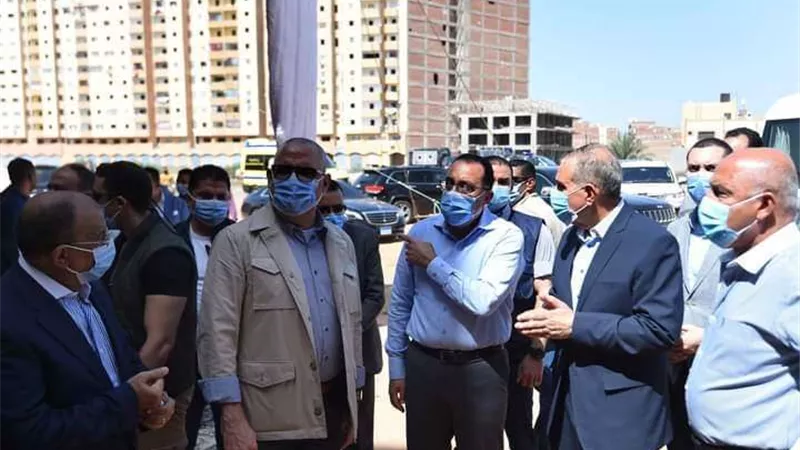 رئيس الوزراء يتفقد وحدات مشروع الإسكان الاجتماعى بكفر الشيخ