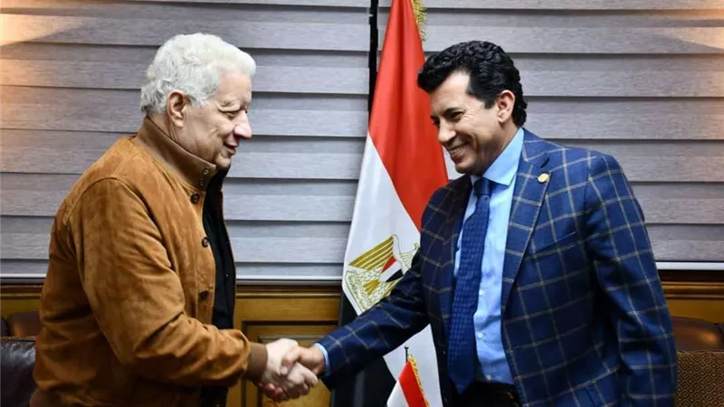 وزير الرياضة يستقبل المستشار مرتضى منصور لبحث ملف إنشاء إستاد الزمالك