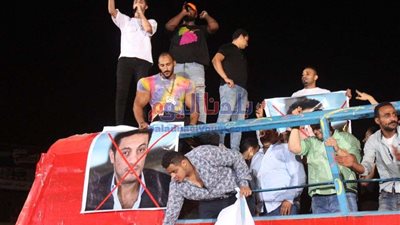 سعد الصغير وحمو بيكا  يشعلون ميدان رمسيس احتفالا باعياد اكتوبر.. صور