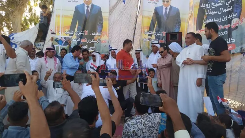 مشايخ وعواقل وقيادات سيناء يؤيدون الرئيس ويهنئونه بانتصارات أكتوبر