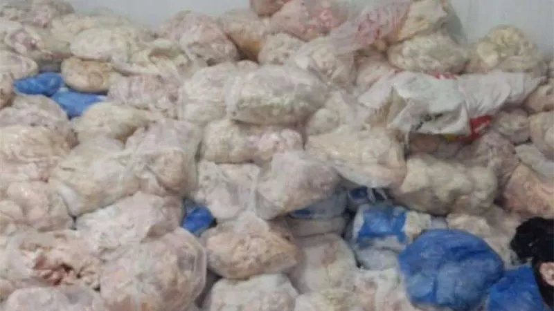 الداخلية: ضبط 8 طن دواجن غير صالحة للاستهلاك الآدمي بالمنوفية