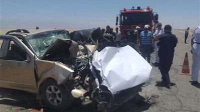 إصابة 8 أشخاص فى حادث تصادم ببنى سويف