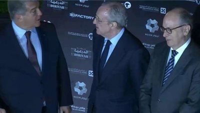 لابورتا: برشلونة قدم حفلة كرة قدم وبيريز شخص أنيق