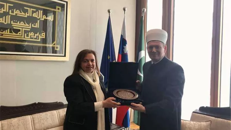 سفيرة مصر لدى لوبليانا تلتقي مفتي سلوفينيا