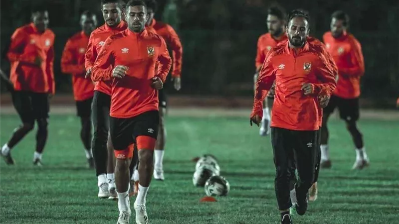 تدريبات بدنية لنجوم الأهلي استعدادًا لمواجهة الوداد