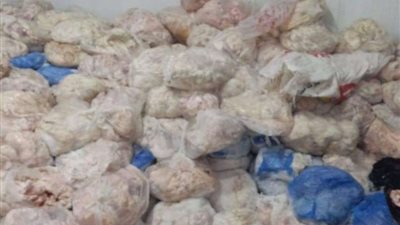 حبس مالك مجزر لحيازته 3.5 طن دواجن فاسدة بمدينة نصر